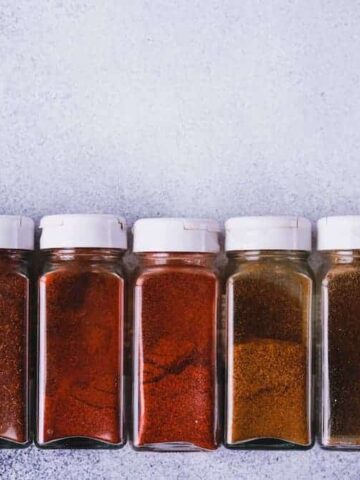 spices in a row