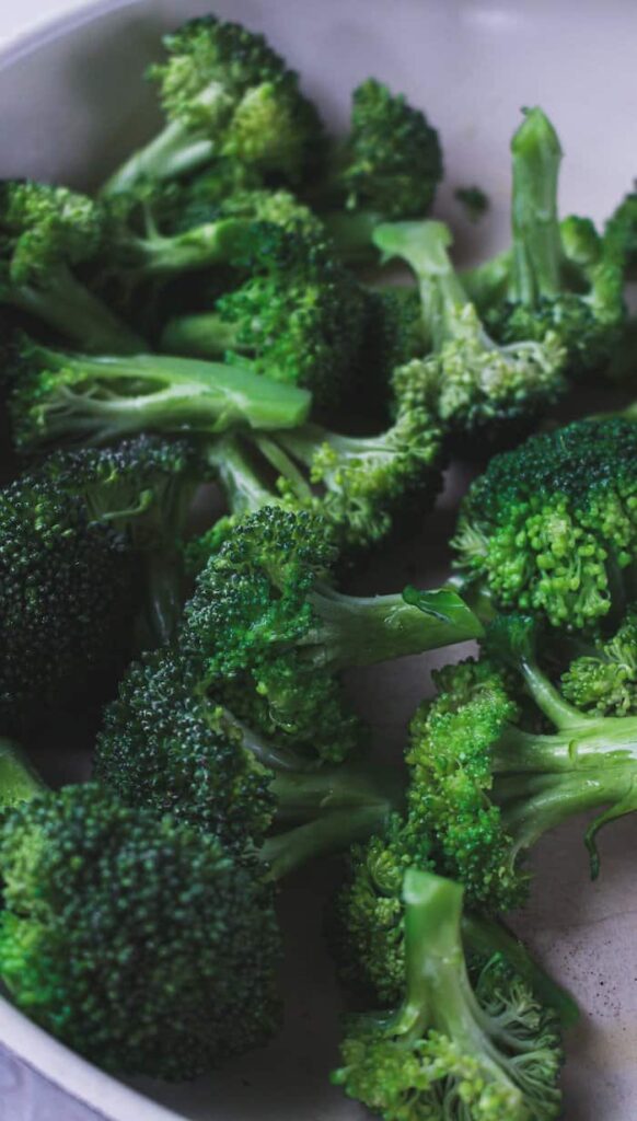 closeup of broccoli