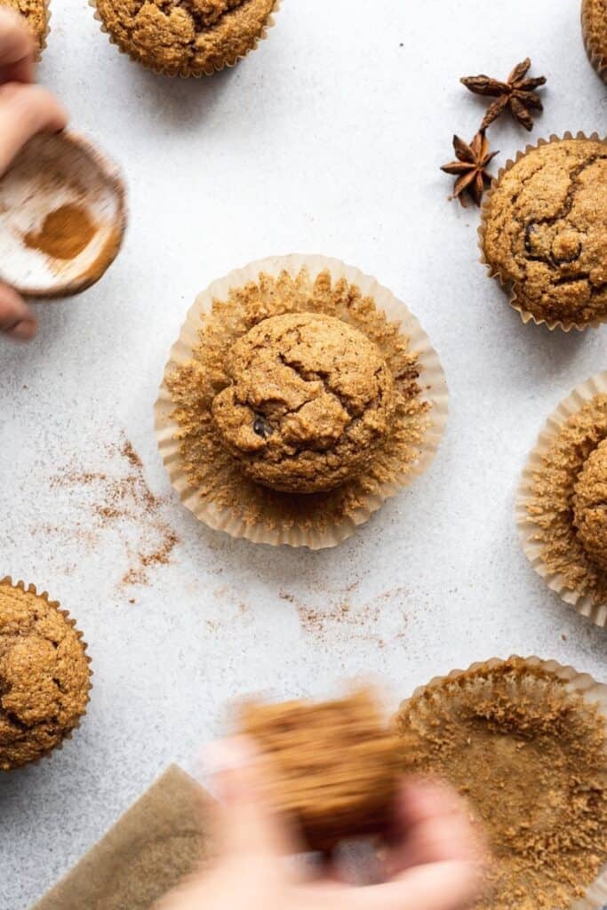 keto cinnamon muffins with spices