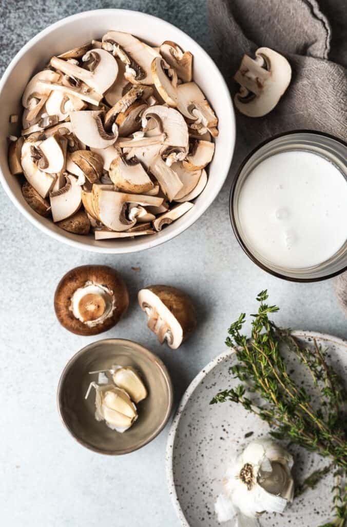 ingredients for keto mushroom soup