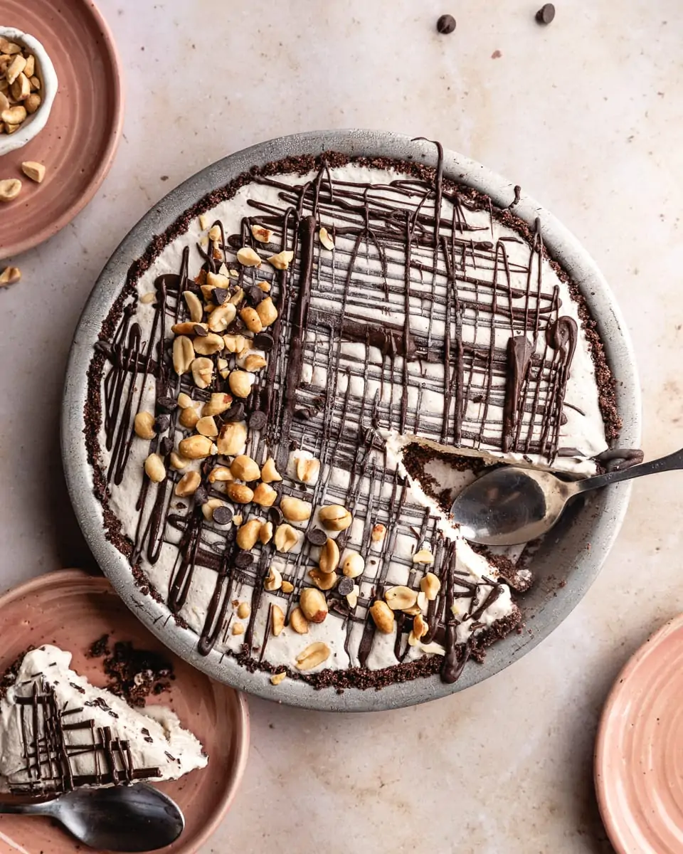 Keto Peanut Butter Ice Cream Pie Recipe Dairy Free Stem Spoon