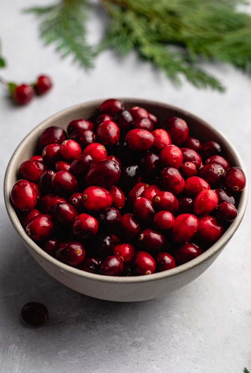 cranberries in a bowl