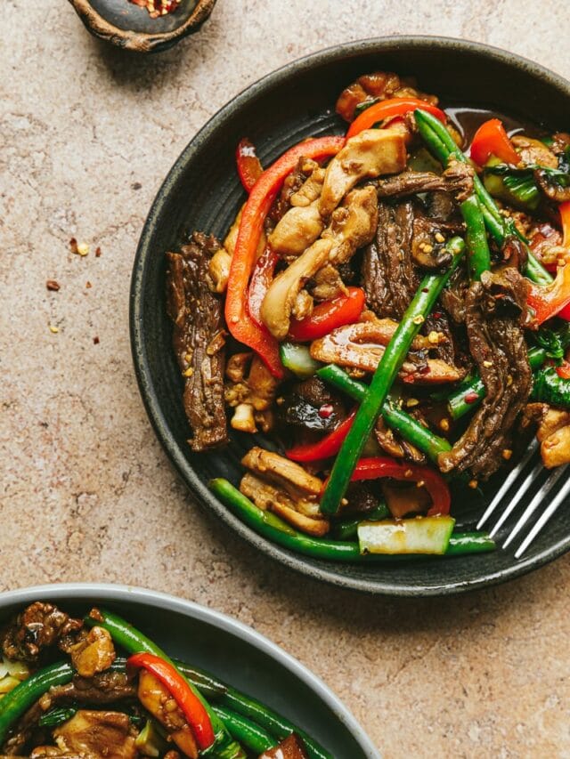 chicken and steak stir fry for high protein keto recipes roundup