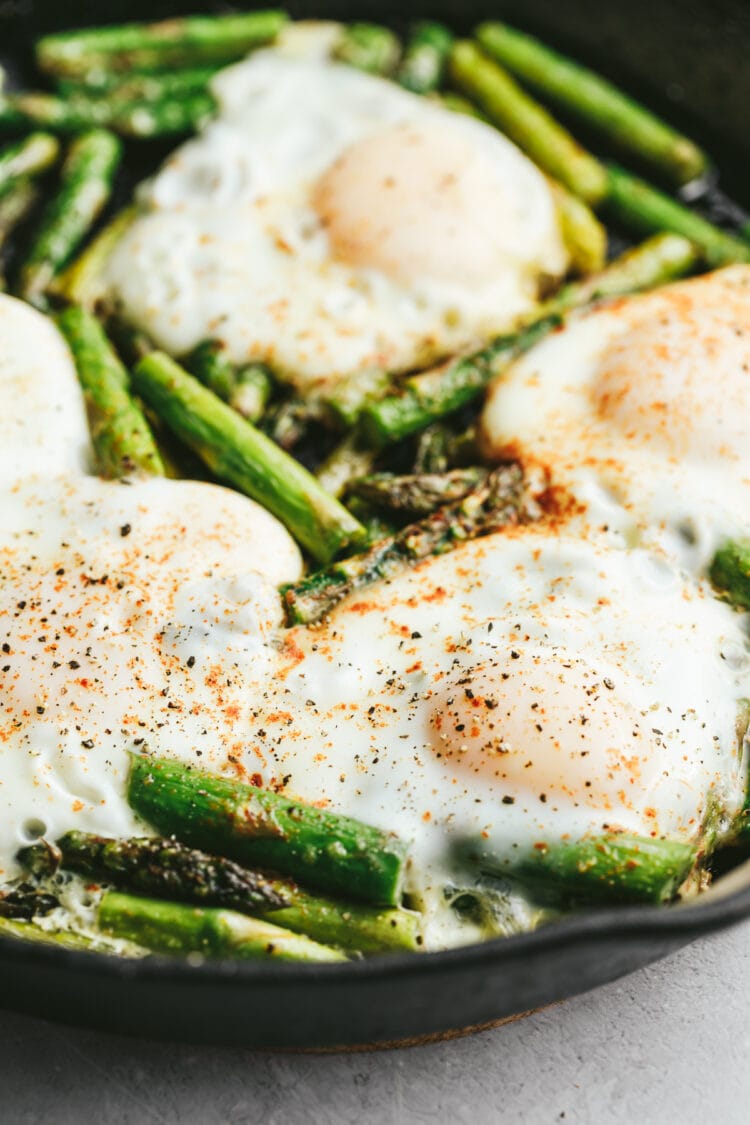 Skillet Asparagus and Eggs - Stem + Spoon - Boiling Asparagus And Eggs With Lemon