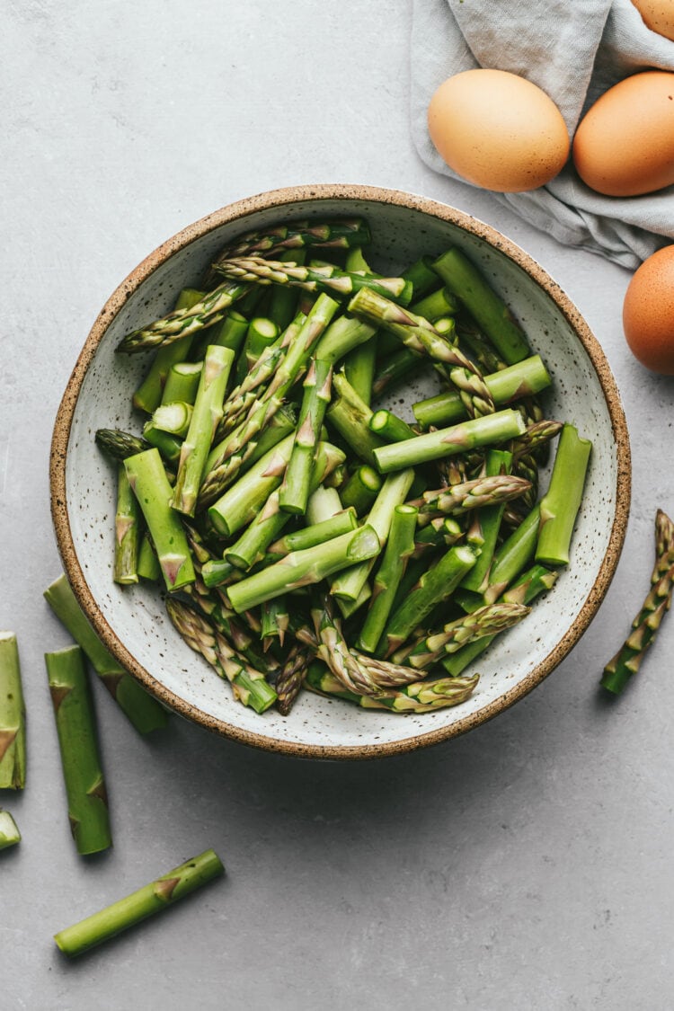 Skillet Asparagus and Eggs - Stem + Spoon