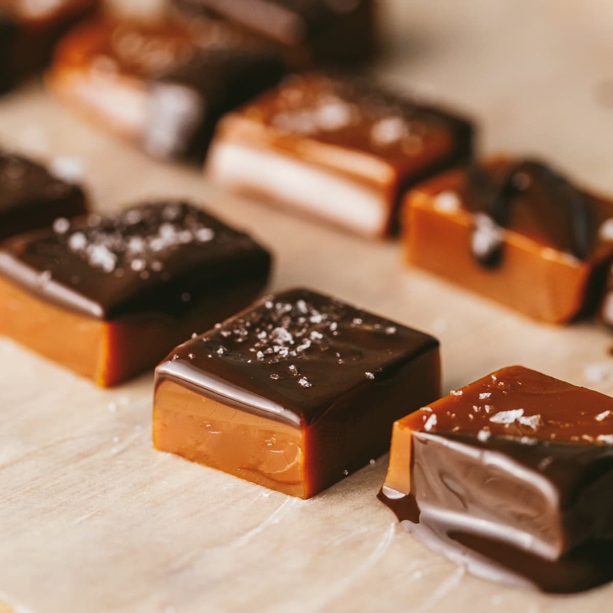 Annie B's Sea Salt Caramels - 110 Count, 0.5oz Rolls - Handmade, FREE SHIPPING