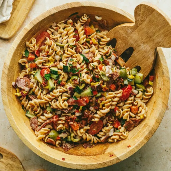High Protein Pasta Salad (Gluten Free, Low Carb)